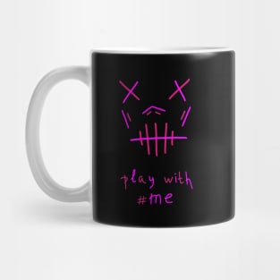 Play with me, Gamer Gift, Funny Meme Skull Mug